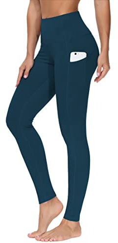 THE GYM PEOPLE Dicke Sport Leggings Damen High Waist Bauchweg Yoga Hose mit Taschen Lange Sporthose Fitnesshose Blickdicht Laufen Leggings
