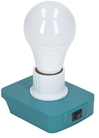 Lampadina Portatile E27 Lampada Lavoro a LED per Batteria Al Litio Makitaa 18V Serie BL
