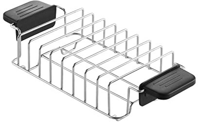 Brötchenaufsatz für Toaster,KETIAN Warming Rack Toaster Accessoire,Edelstahl,KT-002A