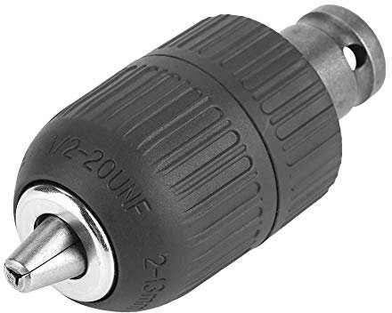 Adattatore per Trivelle per Chuck 1 2 a Impatto Keyless in Plastica 1 Adattatori per Mezze Esagonali 4 Pollici 2 Adattatori per Trapano Senza Chiave 13mm Chuck 1 2