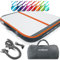 VENDOMNIA Airtrack Matte, 10/20cm hohe aufblasbare Gymnastikmatte in Länge 1/2/3/4/5/6/7/8 m, mit elektrischer Pumpe & Tasche, Tumbling Matte, Turnmatte, Trainingsmatte, Fitnessmatte, Sportmatte,Yoga