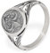 NKlaus 58mm Siegelring Bourbonische Lilie 925 Silber Herrenring Tempelritter Fingerring 14221
