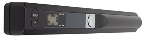 Tragbarer Handscanner für A4-Dokumente, 300 600 900 DPI Dokumentenscanner für Geschäftsfotos, Bildbelege, Bücher, Tragbarer Mobiler Dokumentenscanner für Lehrer (Black)