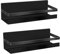 Sitayakuma Magnetisches Kühlschrank Regal, 2-stück Magnet Gewürzregal Hängeregal für Küchen Organizer Aufbewahrung (Schwarz)