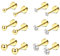 Kakonia 6Paar Ohrstecker für Damen Heren Titan Chirurgenstahl Piercing Ohr Silber Gold Rosegold Schwarz Tiny Stud Earrings Mehrere Piercing Hypoallergene Zirkonia Knorpel Tragus Helix Set
