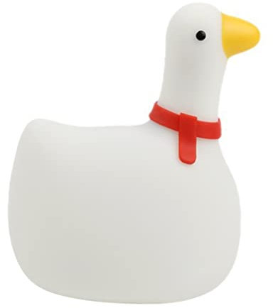 OSALADI Usb Wiederaufladbare Silikon Nachtlampe Für Junge Mädchen Niedliche Gans Warmweiß Tragbare Kinderzimmerlampe Für Babyzimmer Nachtlicht Für Ruhige Nächte