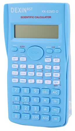 Wissenschaftlicher Taschenrechner, 12-Bit-Rechner mit Verschiebbarem Hardcover, 240 Funktionen, Großes Display, Mathematikrechner, für Grundschüler Bis Hin zu Studenten (Blue)
