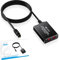 ESynic 2 Vie Toslink Splitter Audio Digitale 1 In 2 Out SPIDF Splitter Ottico 1 Entrata Maschio 2 Uscita Femmina con 1m Cavo Fibra Ottica per HDTV Console Soundbar Home Theatre