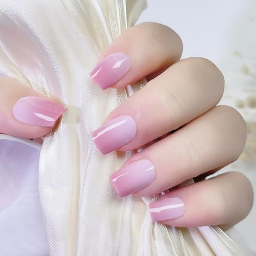 20Pcs Semi Cured Gel Nail Polish Strips, Works with Any Nail Lamps, Self-Adhesive Gel Nail Stickers, Salon-Quality Long Lasting Waterproof Gel Nail Polish Wraps - Marshmallow, Easy to Apply & Remove