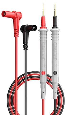 Mastfuyi Câble de Test pour Multimètre, Cordons de Mesure, Sondes de Mesure en Silicone Souple 20A 1000V CAT III & 600V CAT IV, Adaptées à de Nombreux Types de Multimètres et Pinces de Mesure