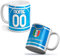 quickgadget Idea Arredo Casa regalo Tazza Sport in ceramica sport per tifoso calcio Napoli, personalizzato con Nome e Numero