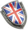 Autoaufkleber, Britische Flagge Emblem Aufkleber, Schild UK Flagge Auto Karosserie Emblem Aufkleber, Aufkleber England Flagge, Aufkleber Großbritannien Union Jack, für Auto, Motorrad, Silber
