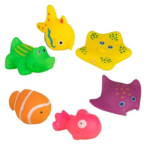 Juguete para Gatos con Peces flotantes, Juguete de Piscina para Gatos, Juguete de Agua para Gatos, 6 Piezas de Juguetes de Agua flotantes para Gatos, diversión interactiva, para Mascotas