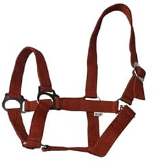 Extra SAtrong Equine Pferdehalfter für Pferde, Nylon, helles Karamell (voll)