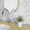 Livelynine Carrelage Adhesif Mural Salle de Bain Marbre Blanc Beige 3D Dalle PVC Adhesive Murale 30x30 16 Pièces Crédence Adhésive Cuisine Résistant à la Chaleur Murale Carreaux Adhesif Cuisine Clair