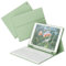 KVTVOU Keyboard Case for iPad 9th/8th/7th Generation 10.2 Inch 2021/2020/2019 with Pencil Holder, Detachable Wireless Bluetooth Keyboard, Soft TPU Back, Stand Folio Cover, Matcha Green