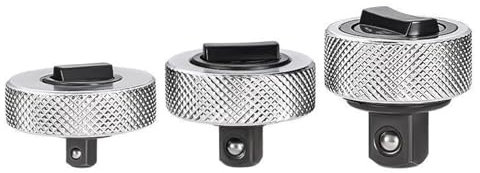 LLLmhuaa Lot de 3 clés à cliquet réversibles 1/4 3/8 1/2 Pouce avec poignée en Acier rotative Portable