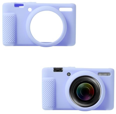 Gosknor Custodia per Fotocamera per Sony ZV-1F/ZV-1 II/ZV-1M2, Silicone Custodia Protettiva per Fotocamera Antigraffio Vestibilità Sottile Morbida Custodia per Fotocamera (Viola)