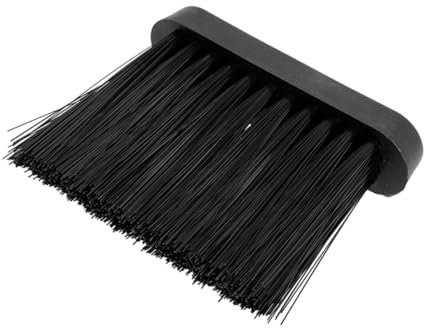 ANDRESLAD Fireplace Brush and Hand Whisk Broom Soft Bristle Ash Sweeper Replacement Head for European Wood Burning Hearths Efficient Chimney and Fireplace Cleaning Tool