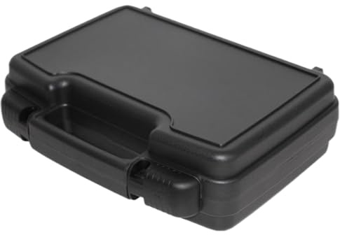 Small Tool Box, Drop Resistant Plastic Tool Box, 10.2x7.1x3 Inch Case with Foam, Portable Case with Handle and Buckle Hard with Foam