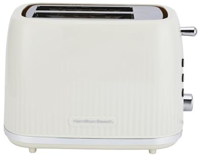 Hamilton Beach Toaster 2 Slice, Miami, 800W, Wide Slots, 7 Browning Levels, Defrost, Reheat & Cancel Functions, Removable Crumb Tray, Cord Storage, Sand - HB1420S