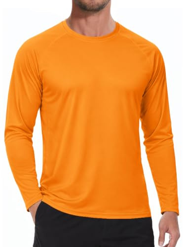 Men's UV Sun Protection UPF 50+ Long Sleeve T Shirt Quick Dry Workout Tee Tops