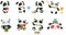 Milisten 1Stück Kawaii Panda Wandaufkleber für Kinderzimmer Langlebiges Material Cartoon Tier Wanddeko für Kindergarten Innen Außendekoration