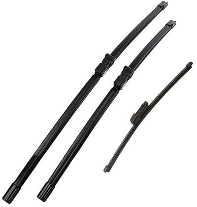 Scheibenwischer vorne und hintere Wischerblätter Set for VW Zum Golf 6 Schrägheck 2002 2012 Windschutzscheiben -Windschutzscheiben -Frontfenster 24 +19 +11 (Left Hand Drive)