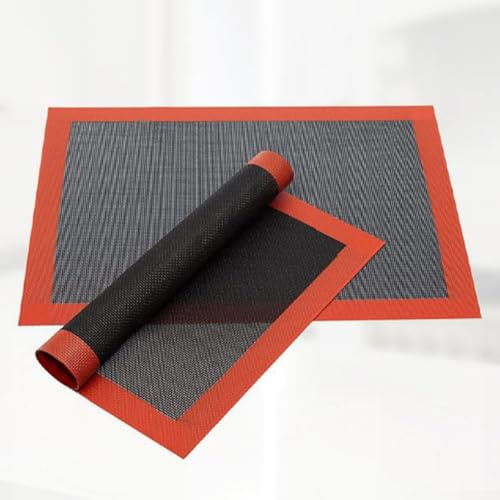 5pcs Reusable Baking Mats Non Silicone Oven Mats for Simple Baking and Effortless Cleanup