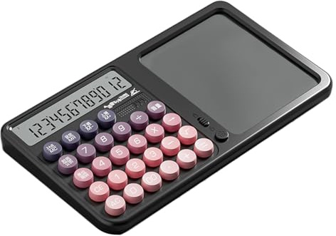 Notizblock-Rechner – 10,35 Zoll – Tischrechner | Wissenschaftliche Taschenrechner | Verwenden Sie Taschenrechner mit Schreibtafel, großes Display, Augenschutz, ideal für Schule, Büro, Heimgebrauch