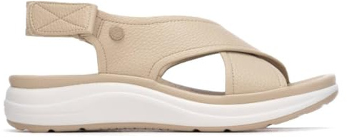 XTI - Sandalen Damen Beige - Bequeme und vielseitige Schuhe - Casual Mode - Modell 14517206 (Größe 40)