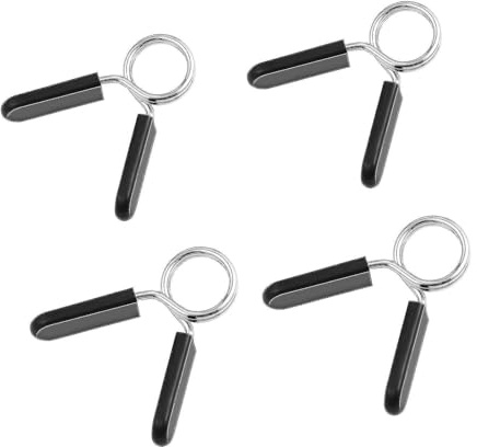 ZBIianxer 4 Stücke 25/28 / 30mm Langhantelklemme Federkragen Clips Hantelstangenhalsbänder Hantelscheibenschloss Zubehör Halsbänder Hantelscheibenschloss