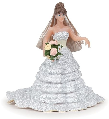 Papo - Realistic Lace Bride Figure - Ages 3+ - Enchanted World Collection - Creative Play Wedding World - Gift Idea Toy for Girls and Boys