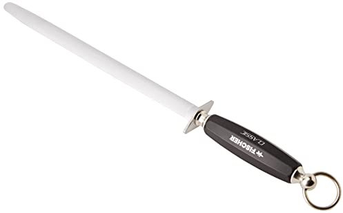 Fischer Bargoin 12-Inch Oval Sharpening Steel Classic, Fine Cut by FISCHER BARGOIN