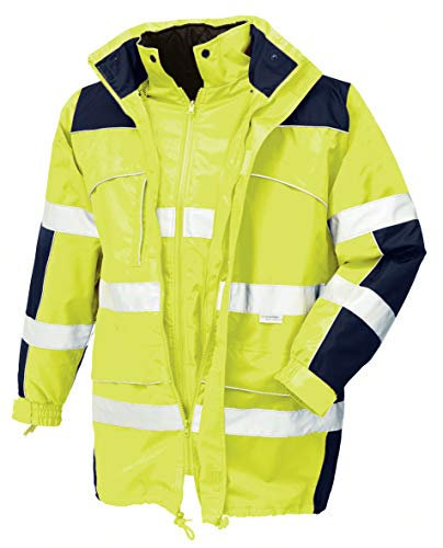 Warnschutz-Parka Toronto wasserdichte, winddichte Arbeitsjacke gelb M