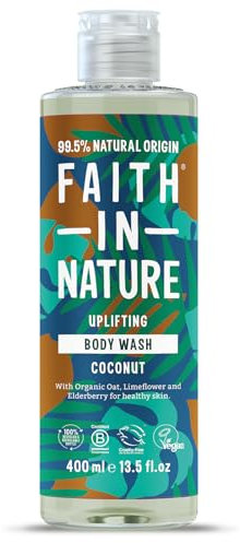 Faith In Nature Natural Coconut Body Wash, Hydrating, Vegan and Cruelty Free, No SLS or Parabens, 400 ml
