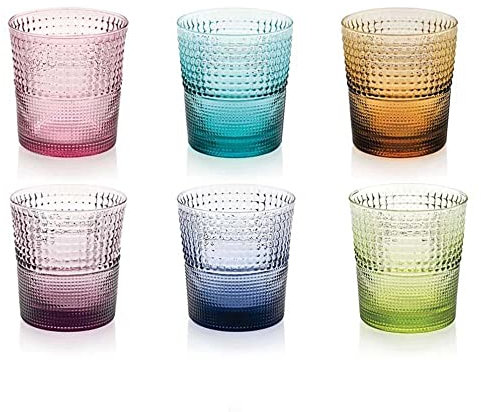 IVV mod.SPEEDY set 6 bicchieri cl. 28 colori assortiti in vetro soffiato pz.1