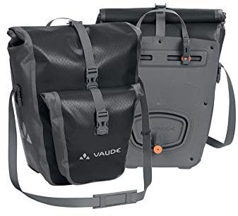 VAUDE Fahrradtaschen für Gepäckträger Aqua Back Plus, 2 x Hinterradtaschen wasserdicht, 51 Liter Gesamtvolumen, Fahrrad Gepäckträgertasche hinten, einfache Befestigung – Made in Germany