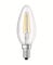 Osram LED Base Classic B Lampe, in Kerzenform mit E14-Sockel, nicht dimmbar, Ersetzt 40 Watt, Filamentstil Klar, Warmweiß - 2700 Kelvin, 2er-Pack