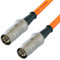 Van Damme Midi Lead 5 Pin Din Phantom Power Synth, Interface, Foot Switch Cable (20 m, Orange)