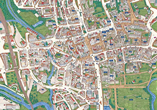 Oxford Street Map 1996 1000 Piece Jigsaw Puzzle 690mm x 480mm (jg)