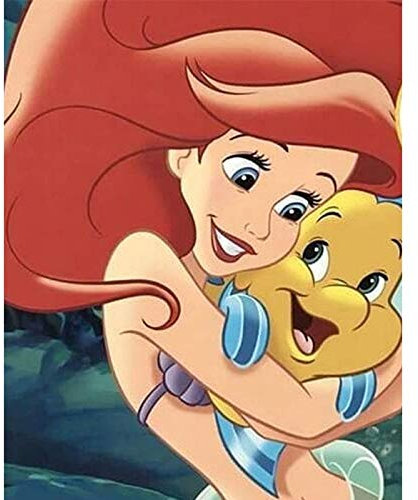 5D-Diamant-Malerei, Motiv: Meerjungfrau nach Zahlen, Diamant-Stickerei, Kristall, Strass, Kreuzstich, Mosaik, Gemälde, Kunsthandwerk, 40,6 x 30,5 cm