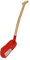 SHW-FIRE Pala de acero endurecido, mango de 63 cm con mango en T, ideal para la emergencia y el transporte en el coche