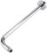 GOTOTOP Fixed Shower Head Shower Arm Replacement, G 1/2 Extra Long Stainless Steel Extension Tube Shower Rain Head Arm with Flange, Chrome Finish 16.39inch