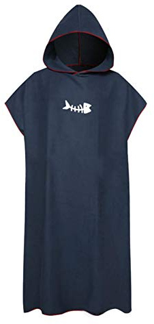 CALIDAKA Surf Poncho Changing Robe with Hood Changing Towel Poncho Robe Thick Quick Dry Microfiber Wetsuit Changing Towel for Surfing Beach Swim Outdoor Sports