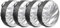 RIDEX 6420A0002 Reifentaschen-Set Reifensäcke 65cm 36cm Polyester