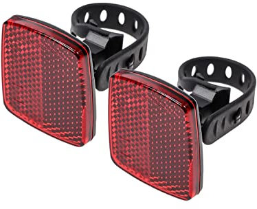 2 Stück Fahrrad Reflektor Büchel Z-Flex EVO Rückstrahler Sattelstütze Halterung Universell