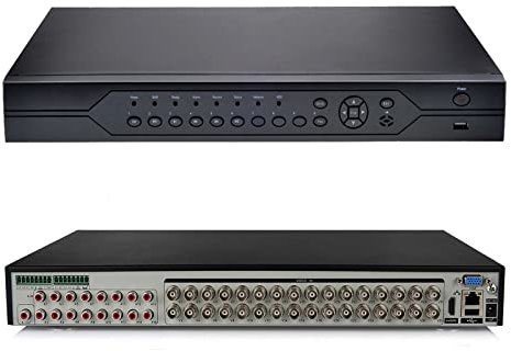 DVR 32 Canali Ibrido Videoroveglianza H.264 HDMI P2P Analogico con Telecomando