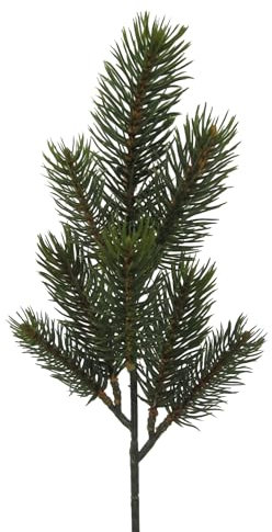 Annastore 6 x künstliche Tannenzweige L 40 cm mit 8 Trieben - Zweige Deko - Weihnachtsdeko Tannenzweige