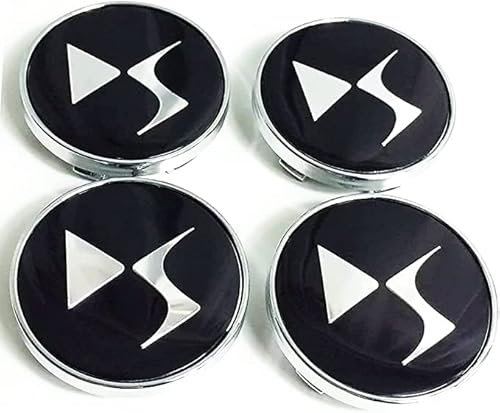 OTBK 4 StüCk Universal Alufelgen Abzeichen Logo Auto Styling ZubehöR,FüR Citroen Xsara C3 C4 C5 C6 DS DS3 DS4 DS5 DS6 Models 60MM,Felgen Abdeckung Badge Emblem Aufkleber